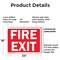 Signmission Fire Exit Sign, Plastic, 24in W x 18in L, 2PK OS-2PACK-CL-P-1824-L-20001 - alternate 2